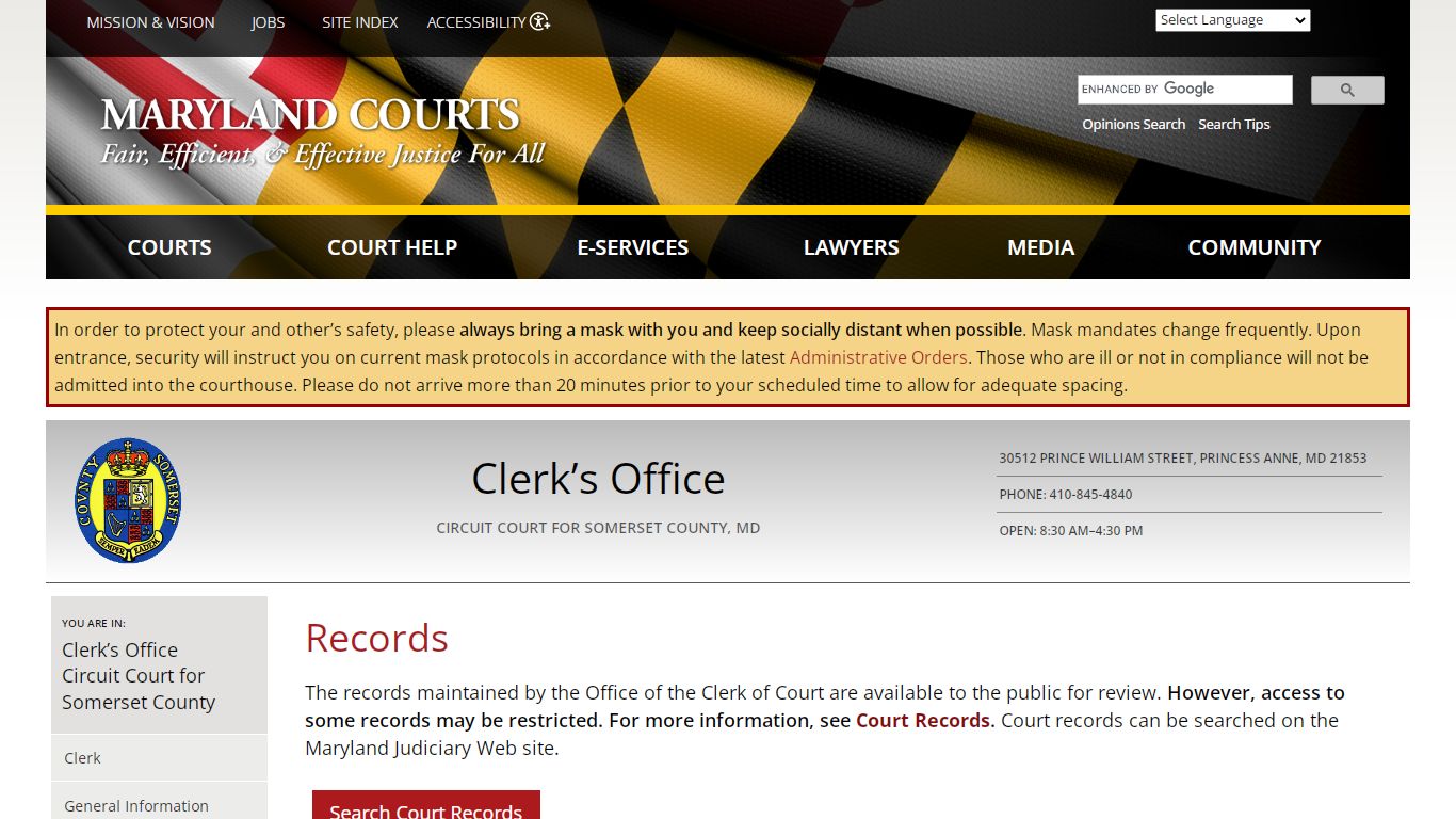 Records | Maryland Courts